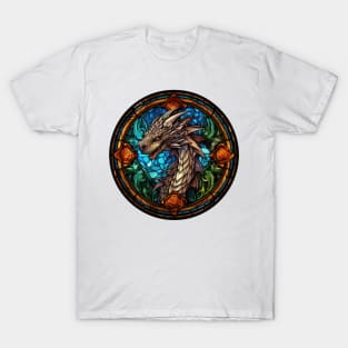 Stained Glass Dragon #2 T-Shirt